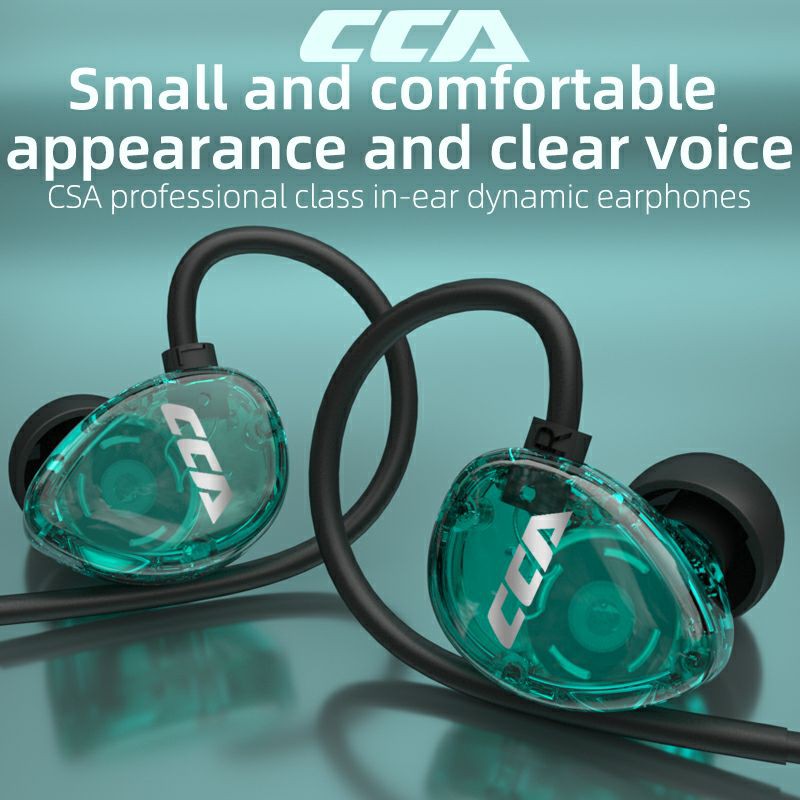 CCA CSA with Mic In-Ear Earphone Stereo Headphones Hands-free Subwoofer