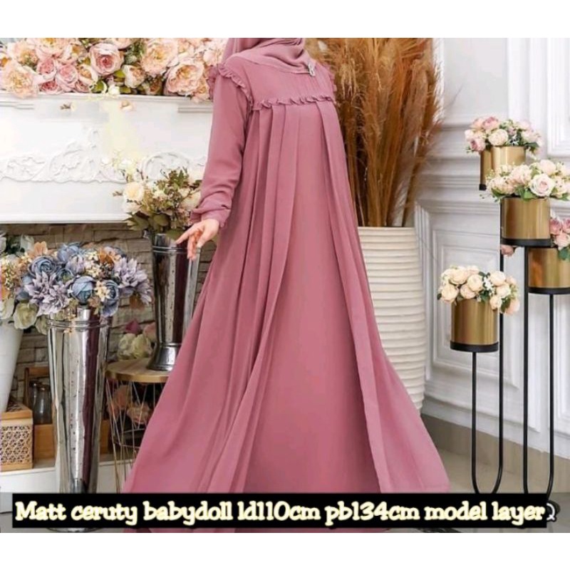 AYESHA MAXI /DRESS MUSLIM/FASHION WANITA/GAMIS PROMO
