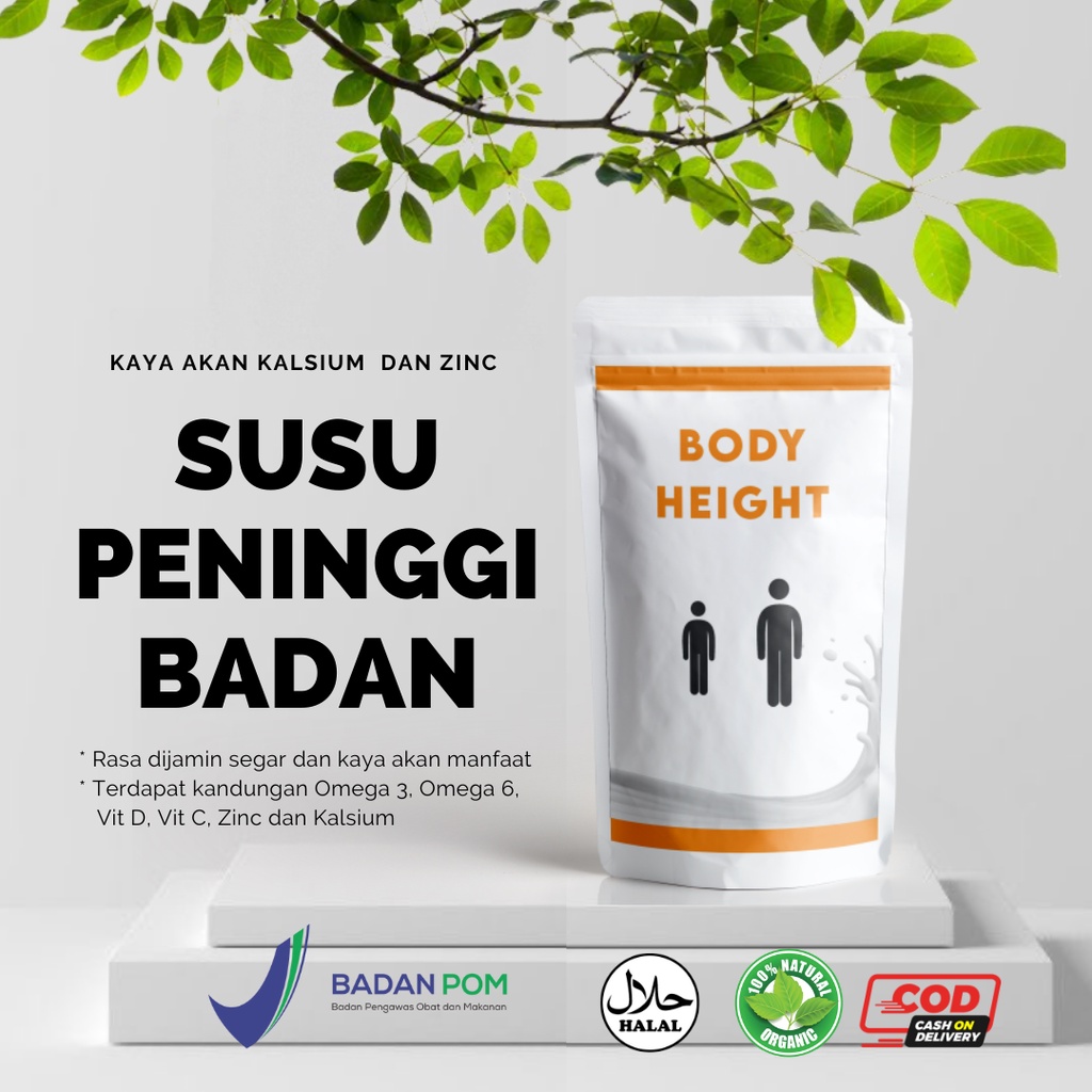 

SUSU PENINGGI BADAN BODY HEIGHT obat tinggi badan grow up desawa ampuh alami