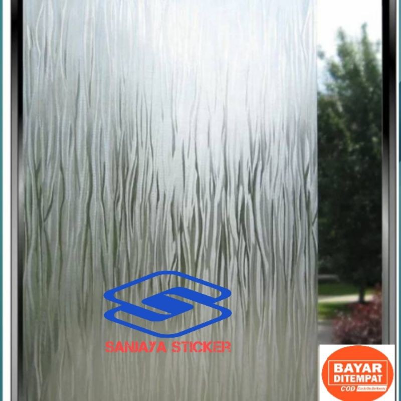 STICKER KACA STIKER KACA SANBLAS MOTIF AIR STIKER KACA JENDELA