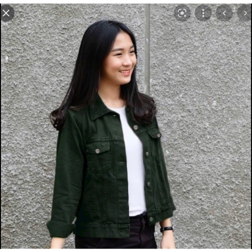 MTF Jaket Jeans Wanita Ld 96 Hijau Natalie
