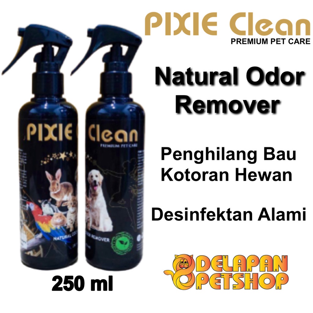 PIXIE Clean Spray 250 ml Desinfektan Alami / Penghilang Bau Kotoran Hewan