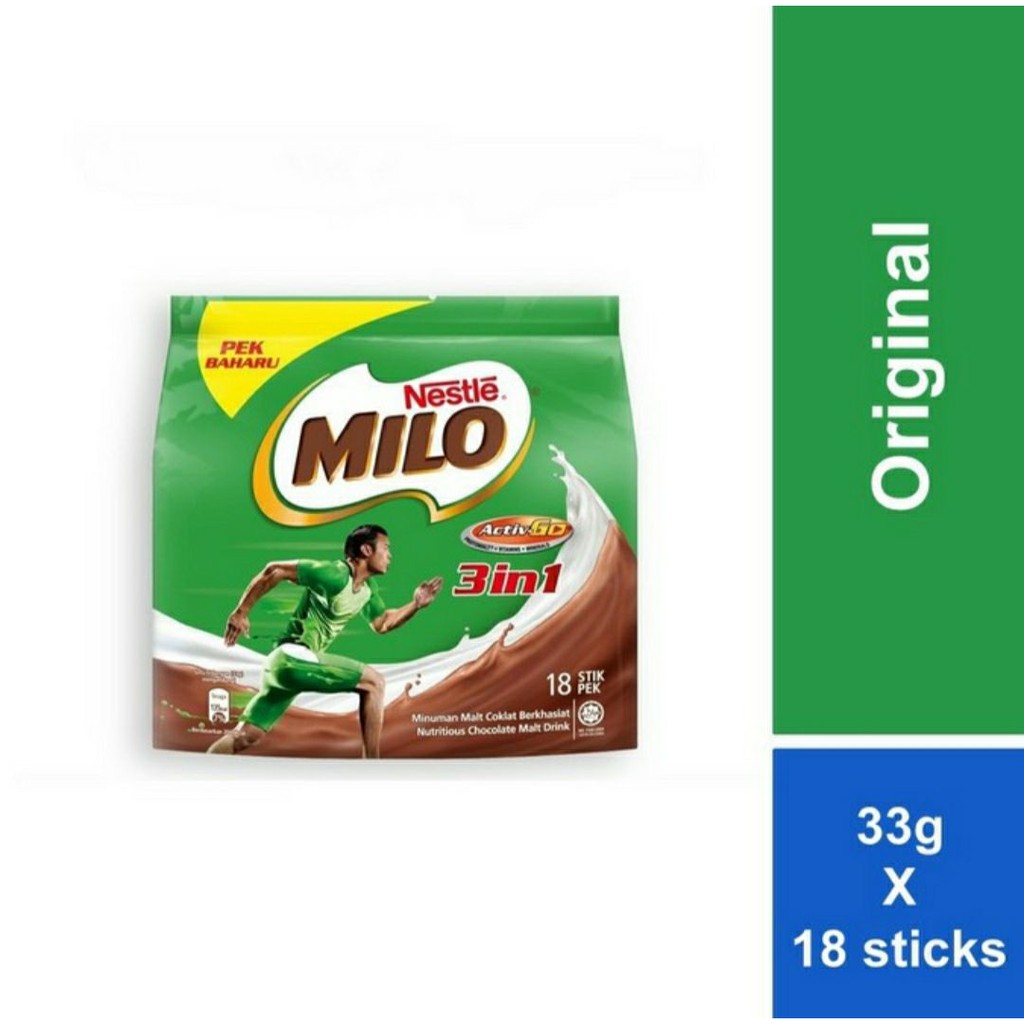 

NESTLE MILO ACTIV-GO 3 IN 1 MADE IN MALAYSIA