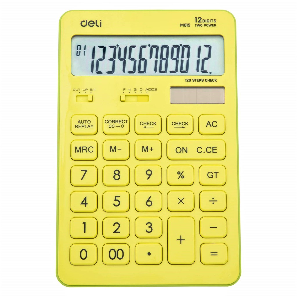 

KALKULATOR DAGANG DELI M-015 LUCU WARNA 12 DIGIT CHECK CORRECT CALCULATOR
