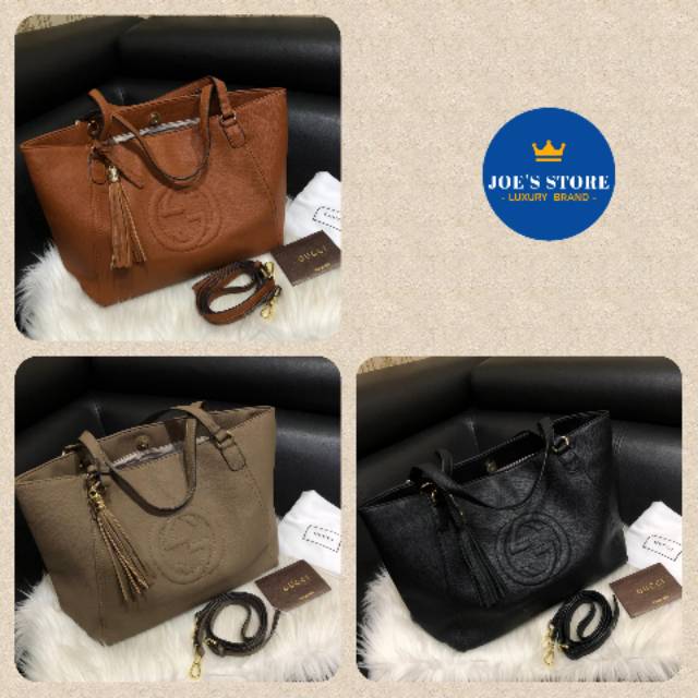 GUCCI Soho Tote Togo Semi Premium AAA