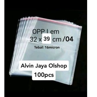 

Plastik Bening Tipis OPP Baju Uk 32 x 37 cm / 04 dan 32 x 39 cm / 04 Tebal 16 micron 1 pack = 100pcs