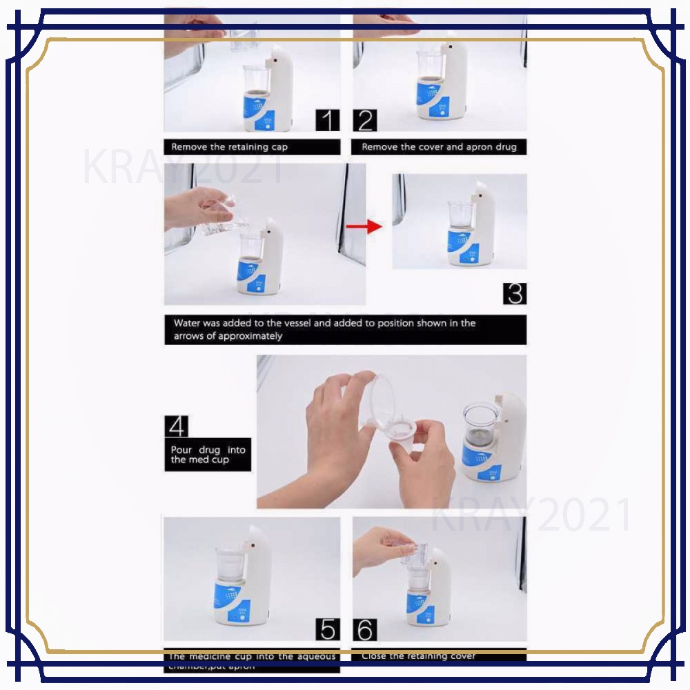 TaffOmicron Terapi Pernapasan Ultrasonic Inhale Nebulizer HT201