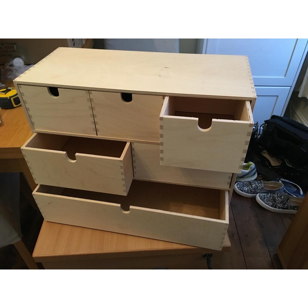 

MOPPEE Lemari laci mini, plywood kayu birch, 42x18x32 cm kotak