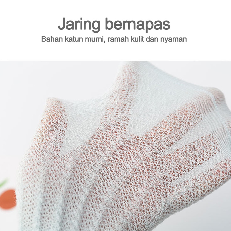 HIPPO LAND Kaus Kaki Bayi/Kaus Kaki Bernapas Musim Panas/Kaus Kaki Nyamuk Bernapas/Kaus Kaki Bayi/Kaus Kaki Anakkaos kaki bayi panjang kaos kaki bayi anti nyamuk 105-106