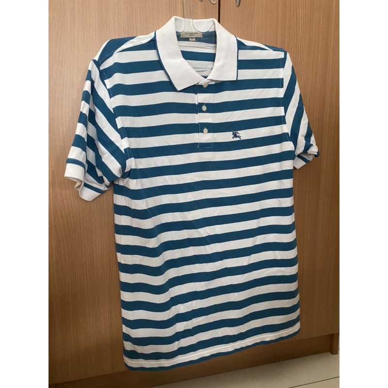 Polo shirt baju kerah Burberry Ori size M pria preloved