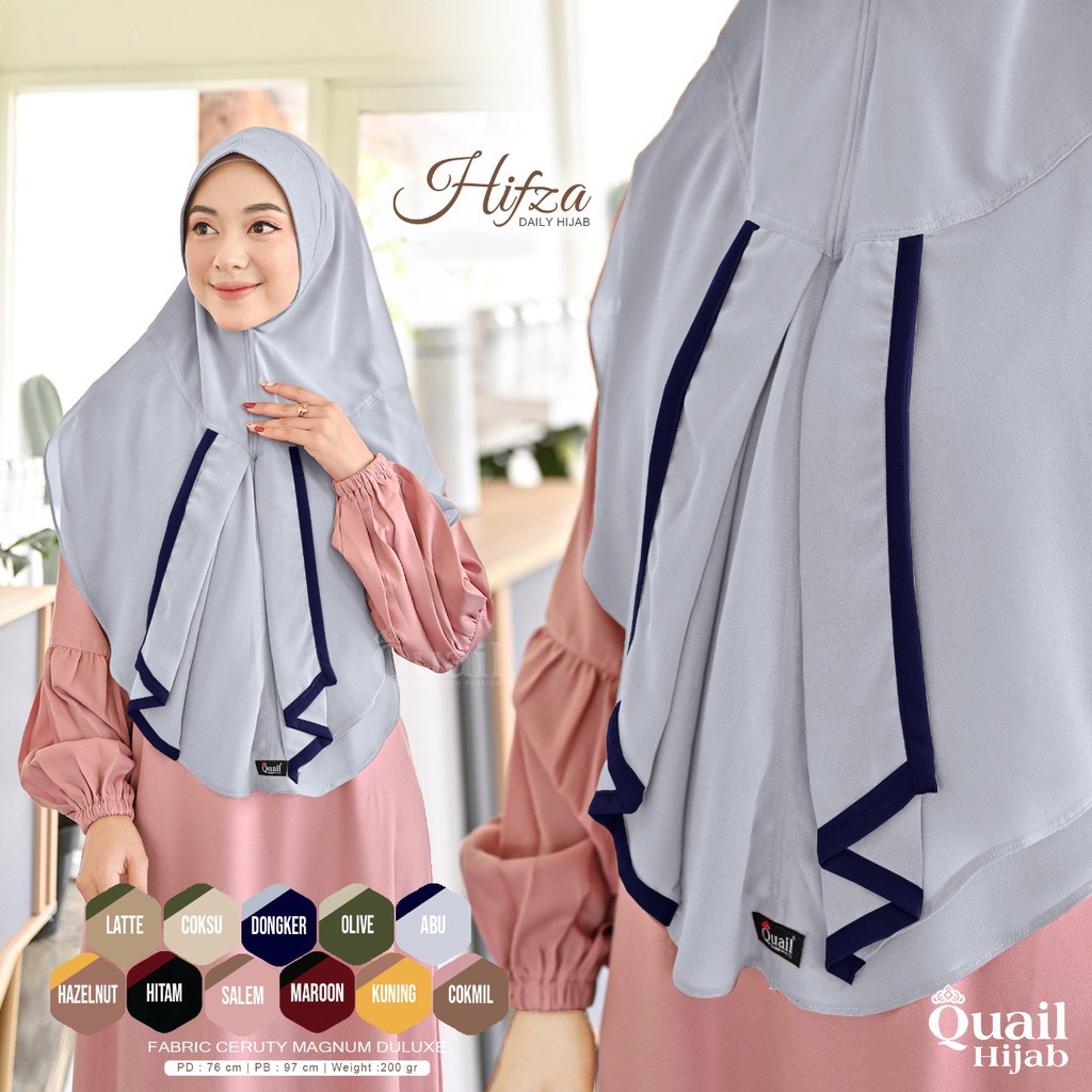 HIJAB INSTAN CERUTY QUAIL HIJAB HIFZA