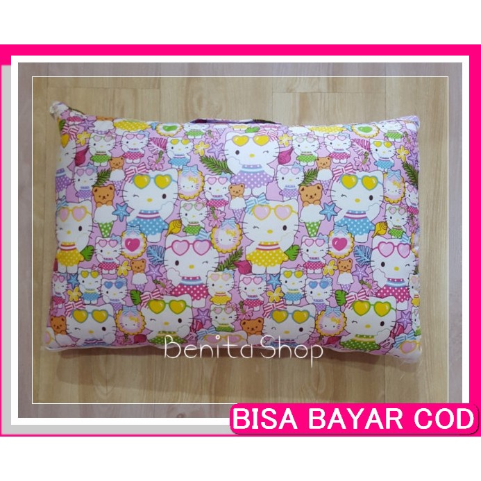 Balmut Karakter Bantal Selimut Lucu 2In1 Serbaguna (Art. 535) Bal JX685 Balmut Kotak Hellokitty Purp