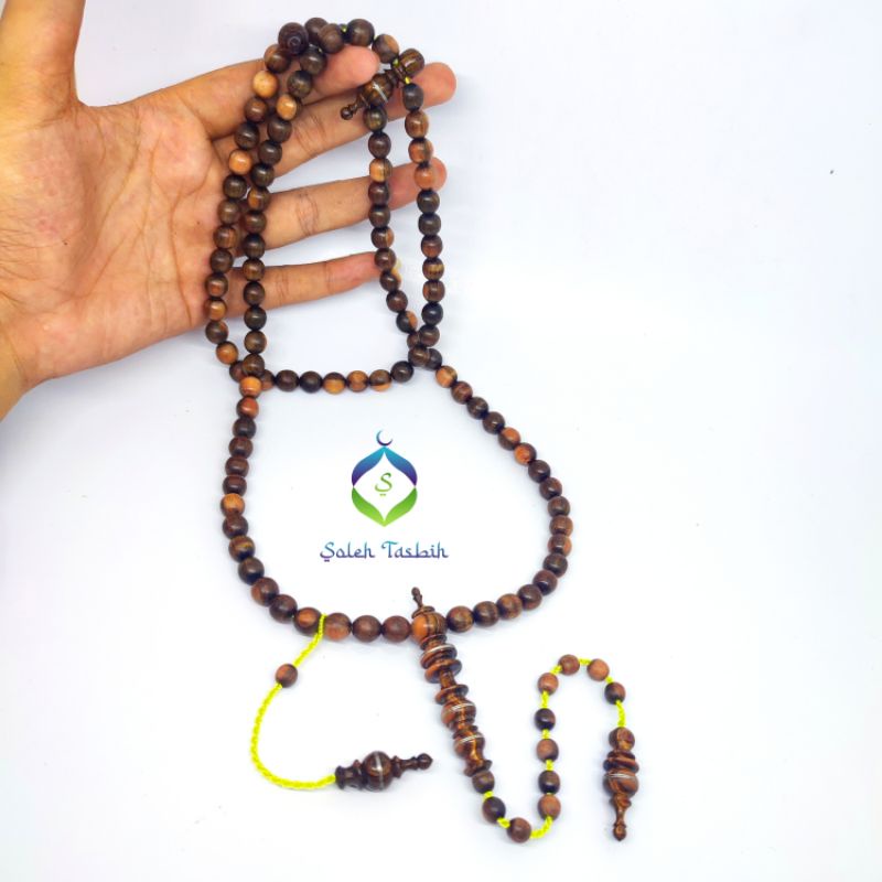 Tasbih Kayu Tesek Merapi Kepala Super Size 8mm!! COD