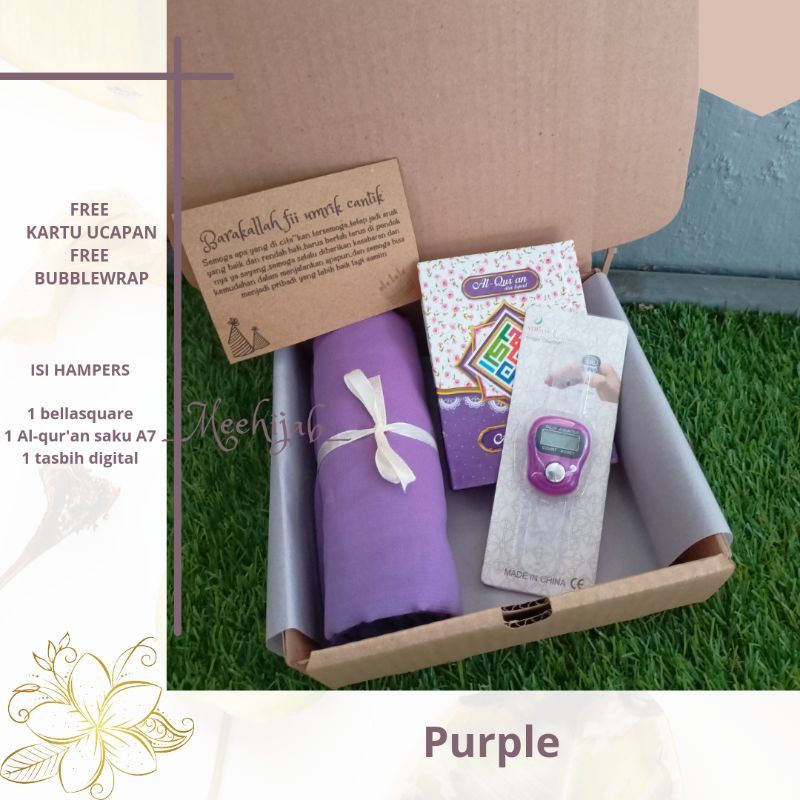 

Hampers Gift Box Alquran A7 Dan Hijab Bella Square Kado Murah Untuk Ultah Wisuda