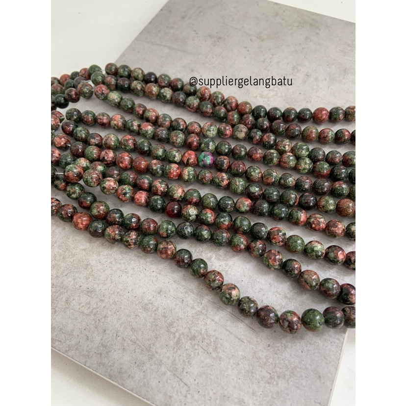 batu green malachite 10mm malakit hijau aksesoris bahan kreasi akik bahan kalung gelang kerajinan tangan craft manik