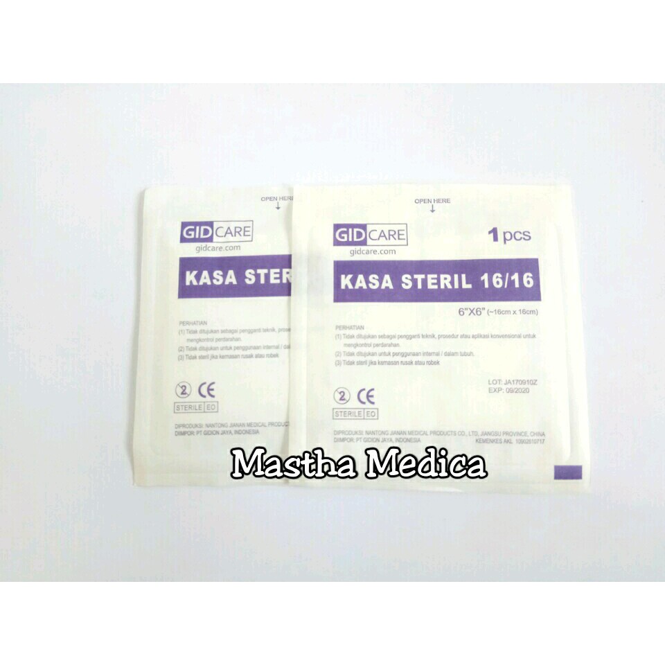 Kasa Steril Kassa Sterile 16 X 16 Cm Gid Care Shopee Indonesia