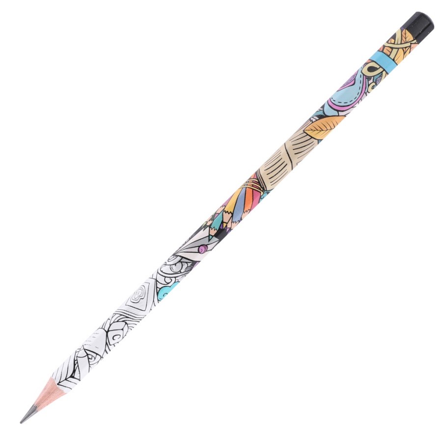 PENSIL KAYU 2B ART GRAFF GRAPHITE MOTIF UNIK PENCIL - Deli EU53300