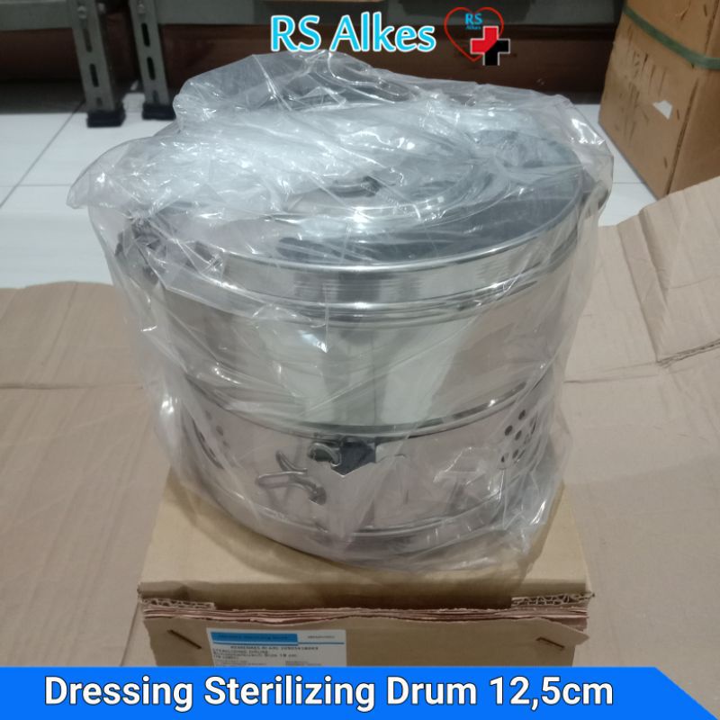Tromol Kasa 12 Cm Dressing Sterilisator Drum 12 Marwa