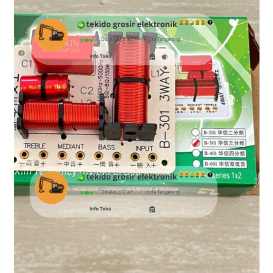 ✿ Crossover Pasif 3 Way 300W Krosofer Krosover Pasif 3 Way ➼