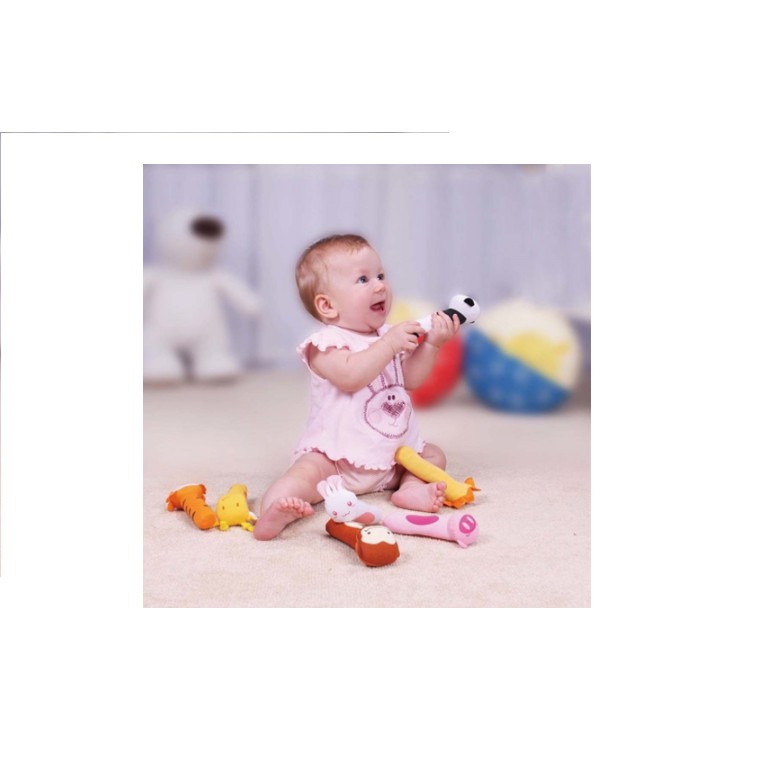 BSS Boneka Rattle Stick Mainan Bayi Bunyi Bit Bit Merangsang Anak