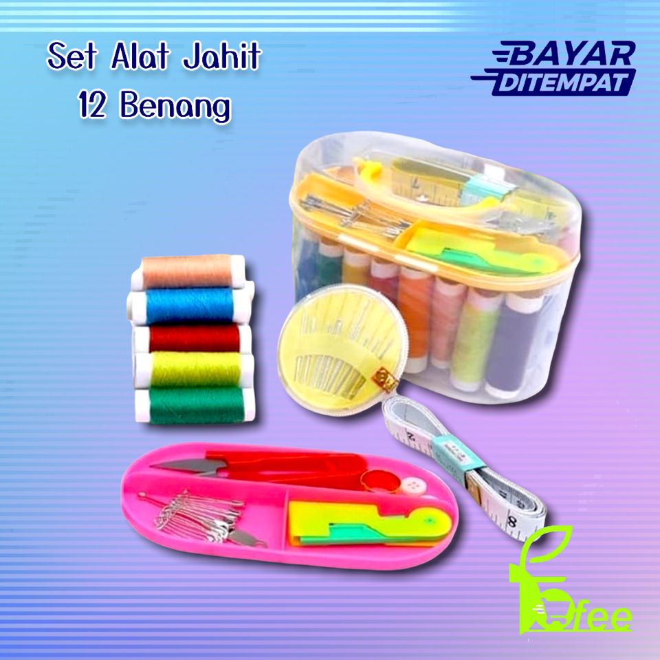 [IMPORT] -  Sewing Kit Box Ukuran Besar - Peralatan Jahit