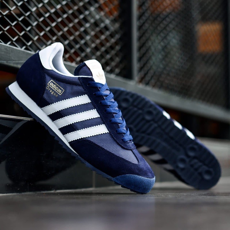 SEPATU ADIDAS DRAGON NAVY WHITE ORIGINAL 100% FREE STICKER