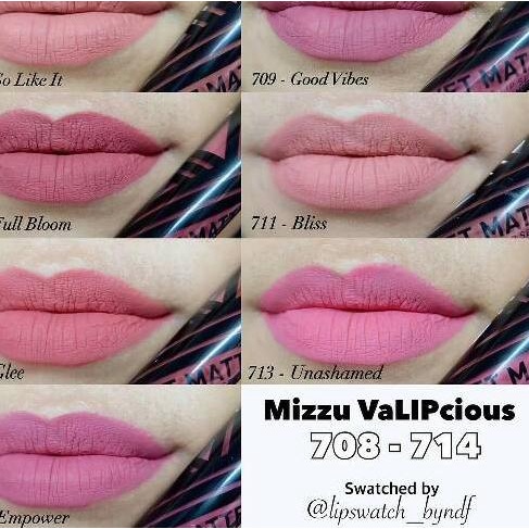 ◌ Mizzu Valipcious Velvet Matte Lip Cream - sembilan ➴