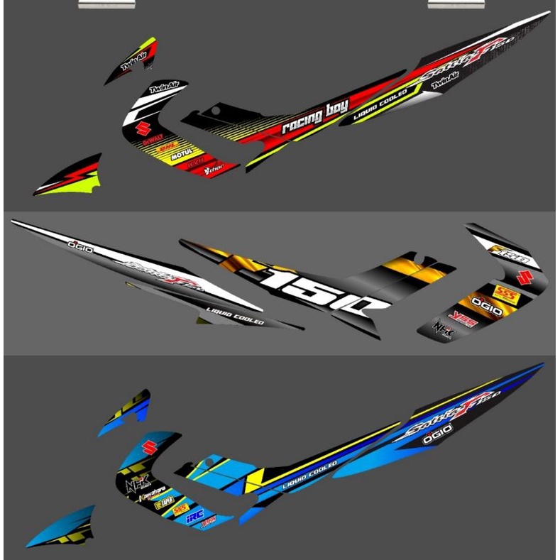 Striping Satria Fu / F 150 Old / Lama / Barong 2008 2009 2010 2011 2012 Variasi Sticker Motor Stiker