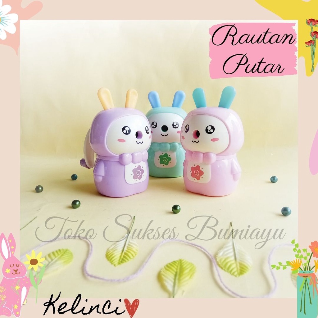 

RAUTAN PUTAR KARAKTER KELINCI BINTANG / RAUTAN PENSIL PUTAR / RAUTAN PUTAR KARAKTER