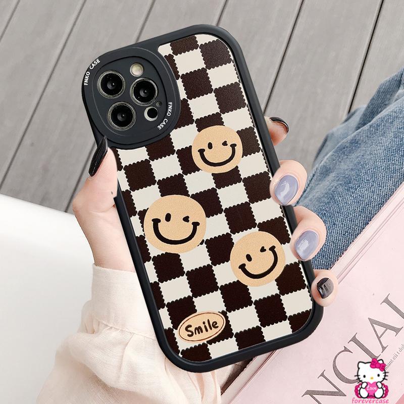Case Motif Kartun Beruang Tersenyum Untuk OPPO A95 A96 A12 A16 A5 A9 2020 A3S A15 A7 A5S A3S A16K A16E A11K A54 A31 A74 Reno 5 6 7Z A16K A162 A53 A6 A11K A53 A15