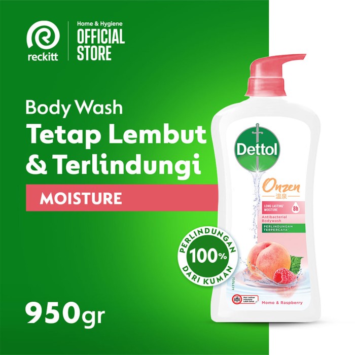 Dettol Onzen Sabun Mandi Cair Peach 950g Pump