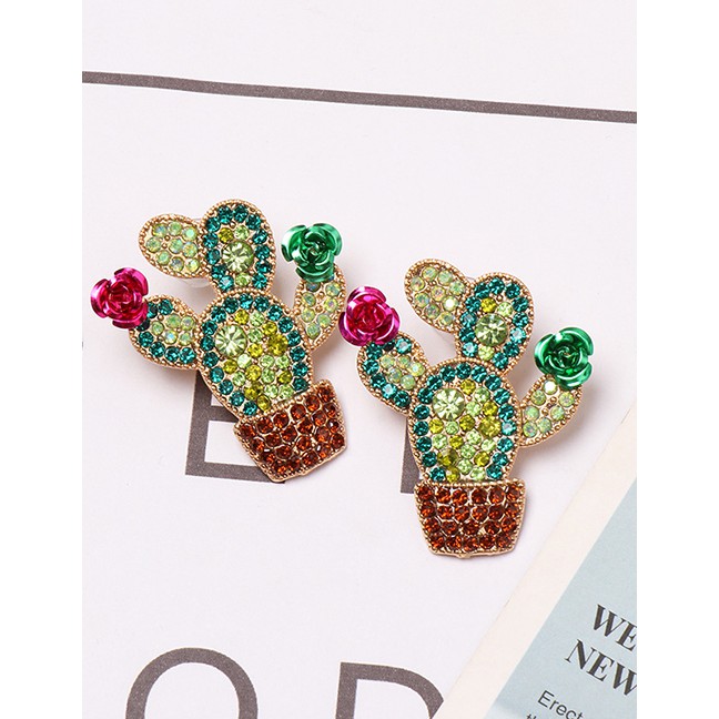 LRC Anting Tusuk Fashion Color Cactus Earrings D27066