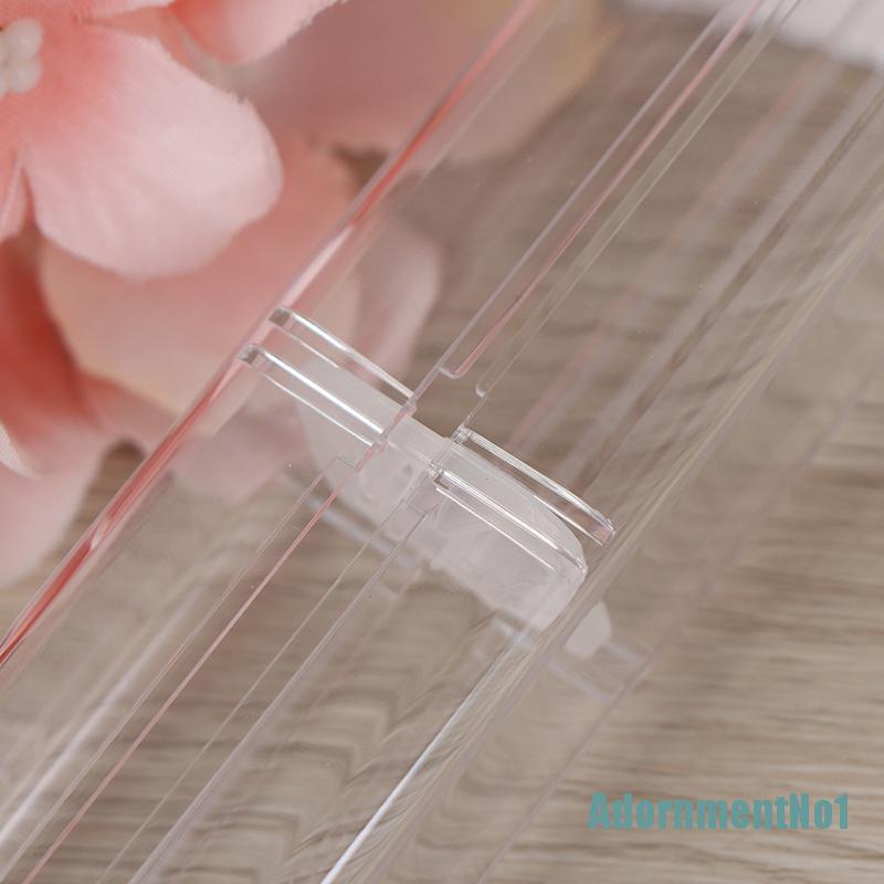 (AdornmentNo1) 1pc Kotak Plastik Transparan holder pen Kristal Untuk Hadiah