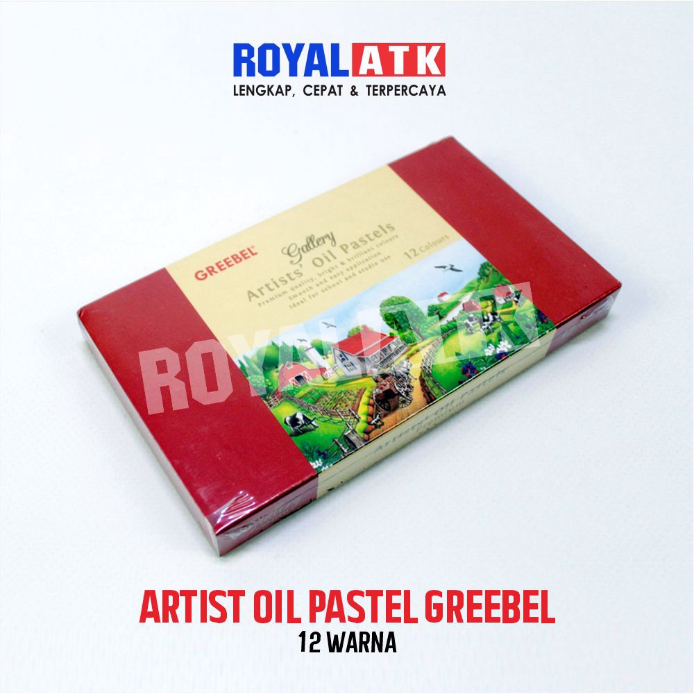 

Crayon oil pastel 12 warna Greebel artist