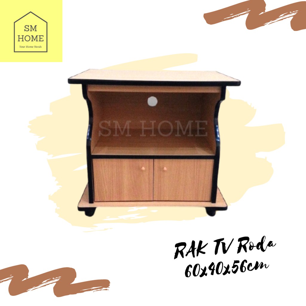 Rak TV Meja TV Kecil Minimalis Pintu