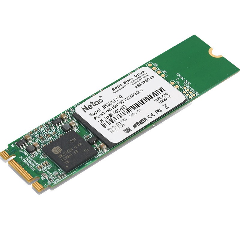 Netac SSD N535N M.2 2280 SATAIII 128GB, R/W up to 510/440MB/s Original