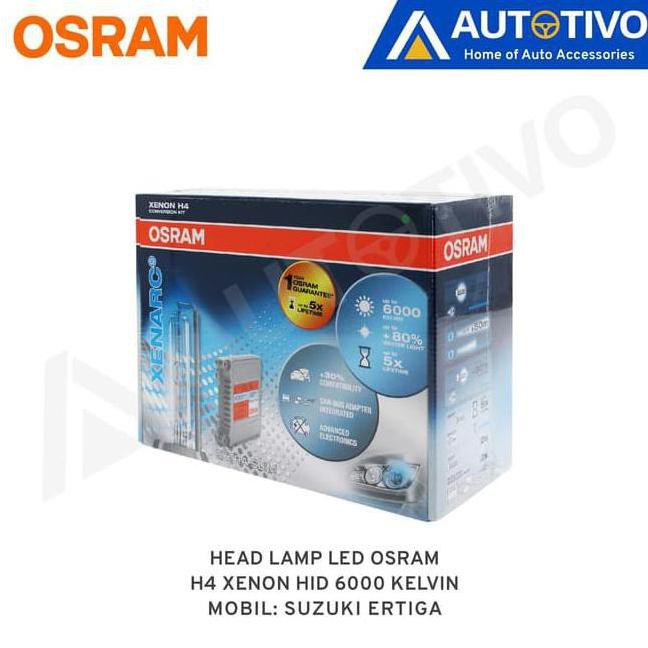 Aksesoris Mobil Suzuki Ertiga Osram Lampu Depan Head Lamp Xenon Hid H4