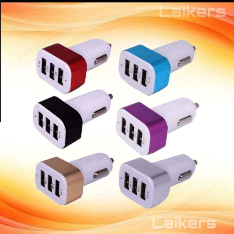 Car Charger 3 port USB