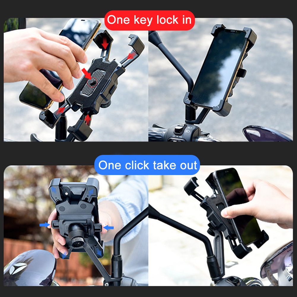 Bracket Stand Holder Handphone / Gps Aksesoris Sepeda Gunung / Balap / Motor