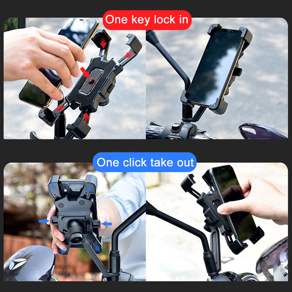 Bracket Stand Holder Handphone / Gps Aksesoris Sepeda Gunung / Balap / Motor