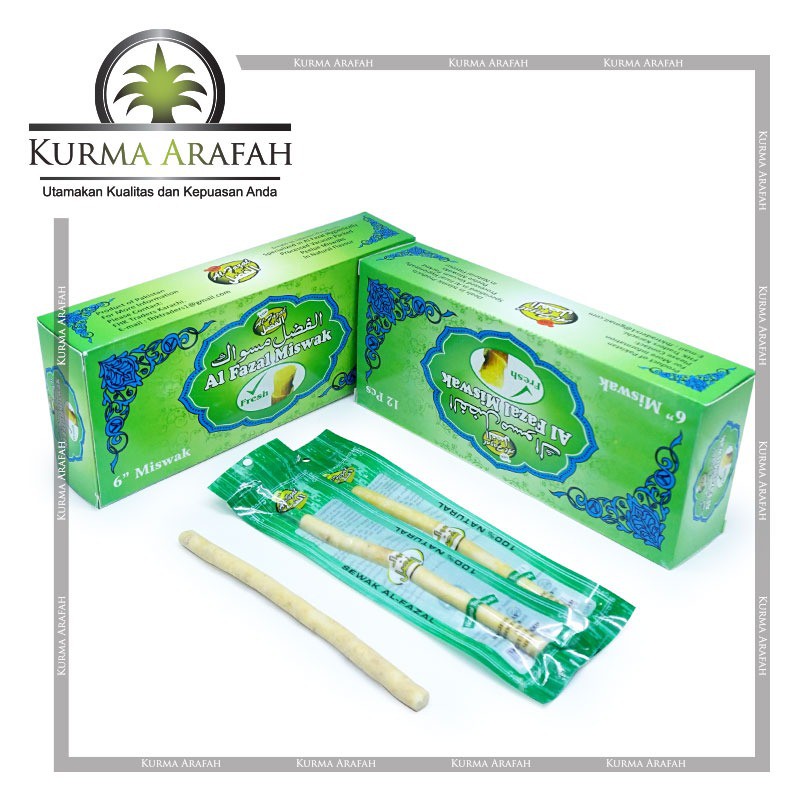 Siwak Kecil Al Fazal Original Product / Kayu Miswak  Al Fazal per Lusin