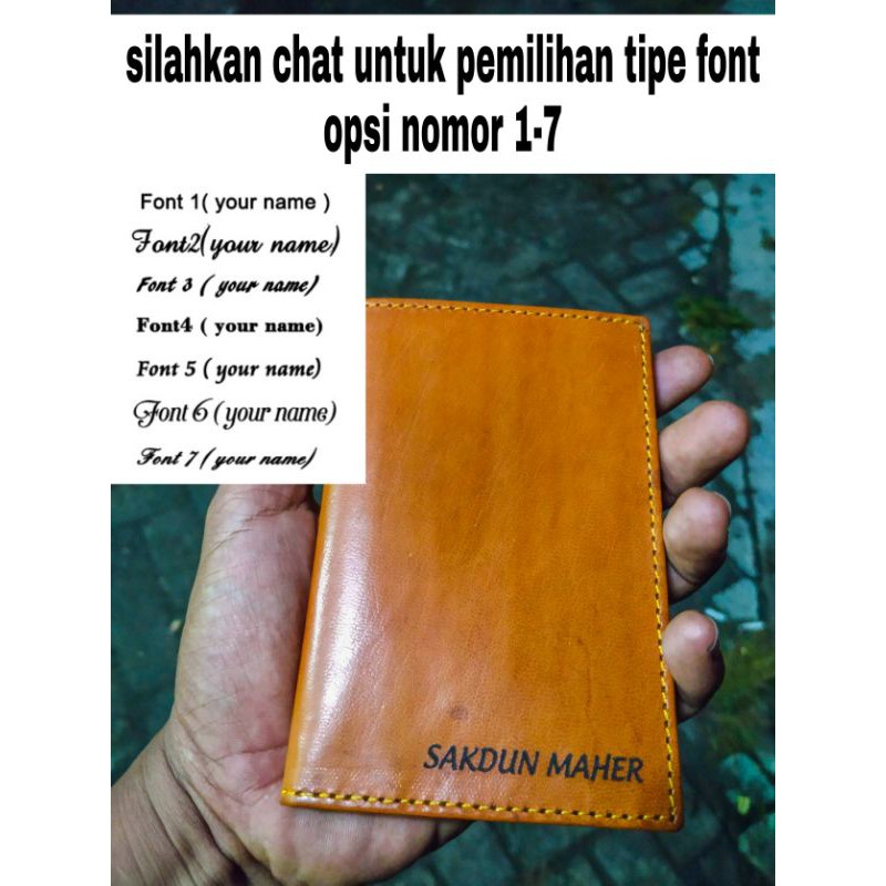 Dompet Kulit Sapi Asli Pria/Wanita Panjang Kancing Original