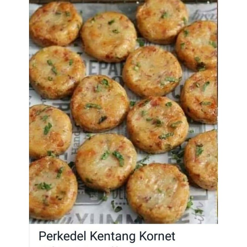 

perkedel kentang kornet (matang/frozen)