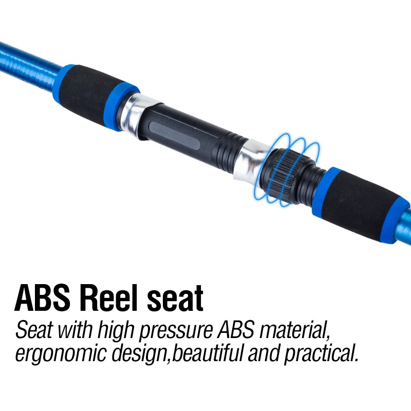Akakuma Joran Pancing Teleskopis 5 Ruas Bahan Serat Kaca Gagang Eva 1.8m Untuk Air Tawar / Laut