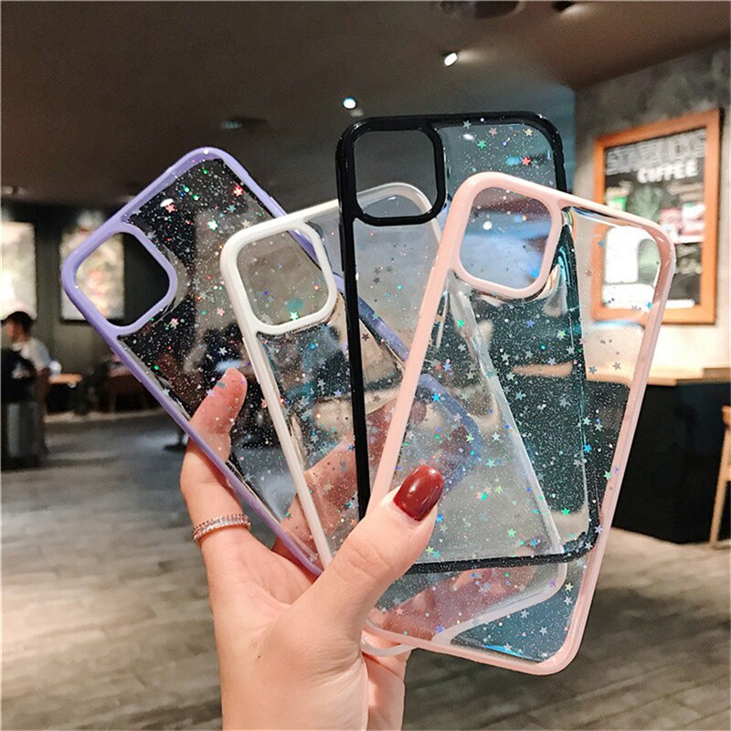 Case Pelindung Penuh Berkilau Untuk IPhone 11 12 13 Pro Max X Xs Xr 6 6s 7 8 Plus SE 2020