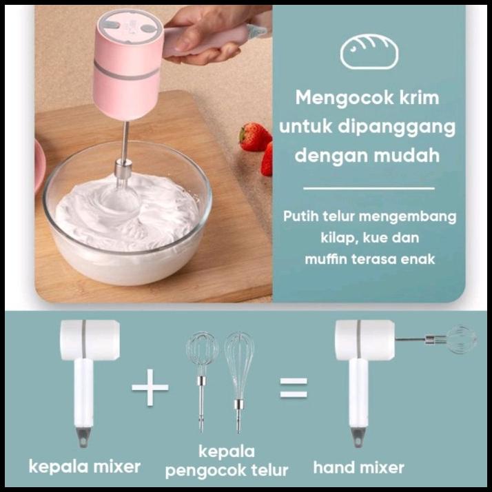 Handmixer Wireless Hand Mixer Manual Portable Blender Elektrik