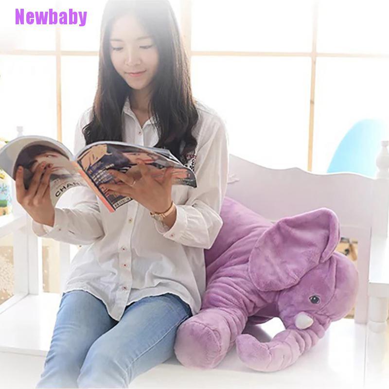 (Newbaby) Mainan Bantal Boneka Stuffed Plush Gajah Untuk Bayi / Anak