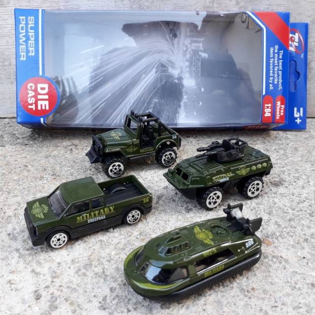 diecast set kendaraan militer mainan miniatur mobil anak kendaraan