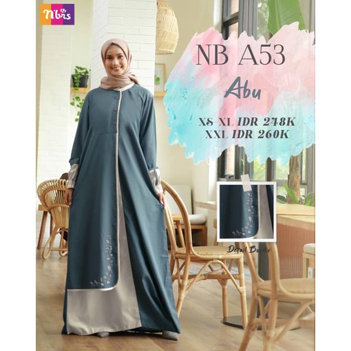 BAJU GAMIS NIBRAS NB A3 ABU