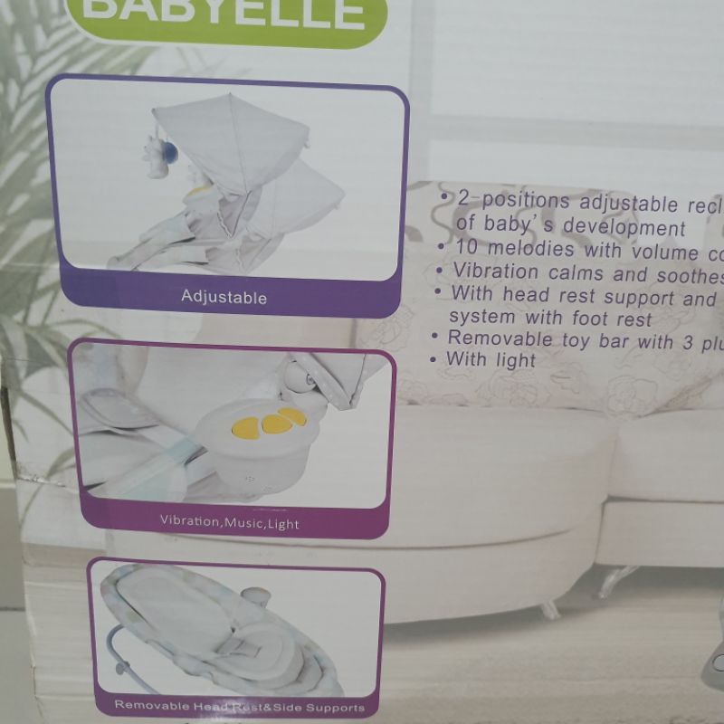 Babyelle Comfort Surround System Carding Rocking Bouncer baby kursi ayun goyang kado souvenir